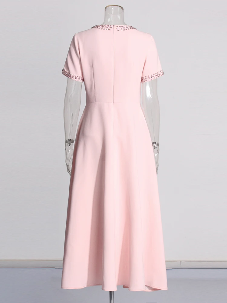 فستان رسمي بفيونكة ماسية