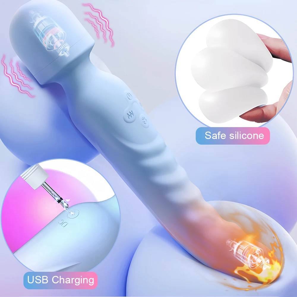 3 IN 1 Mode Powerful Vibrator AV Sex Machine Magic Wand Clitoris G Spot Stimulator Female Vagina Massager Woman Adults Sex Toys