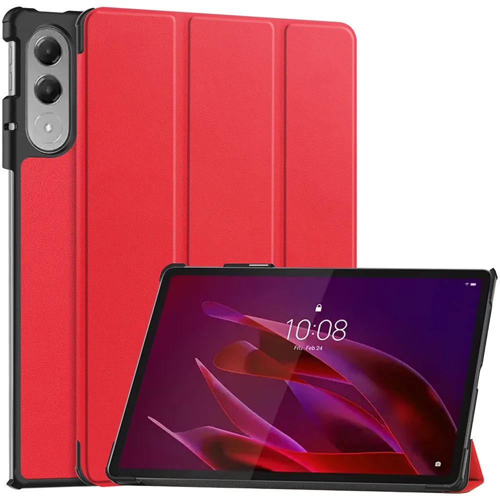 Premium PU Leather Triple Fold Magnetic Tablet Cover, 11.1 Inch