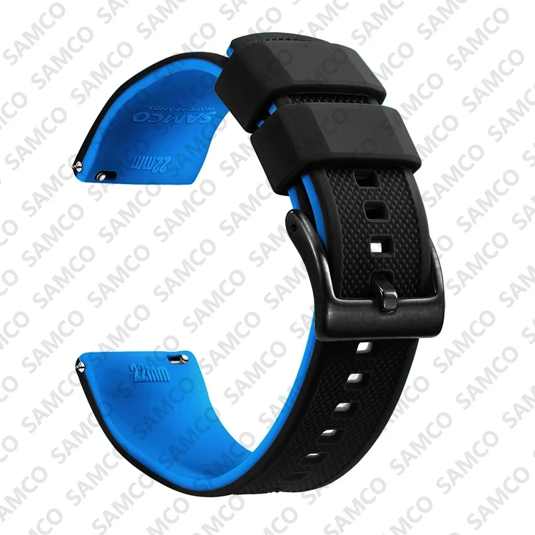 Enhanced Quick Release Silicone Watch Strap - Premium Rubber Band Replacement