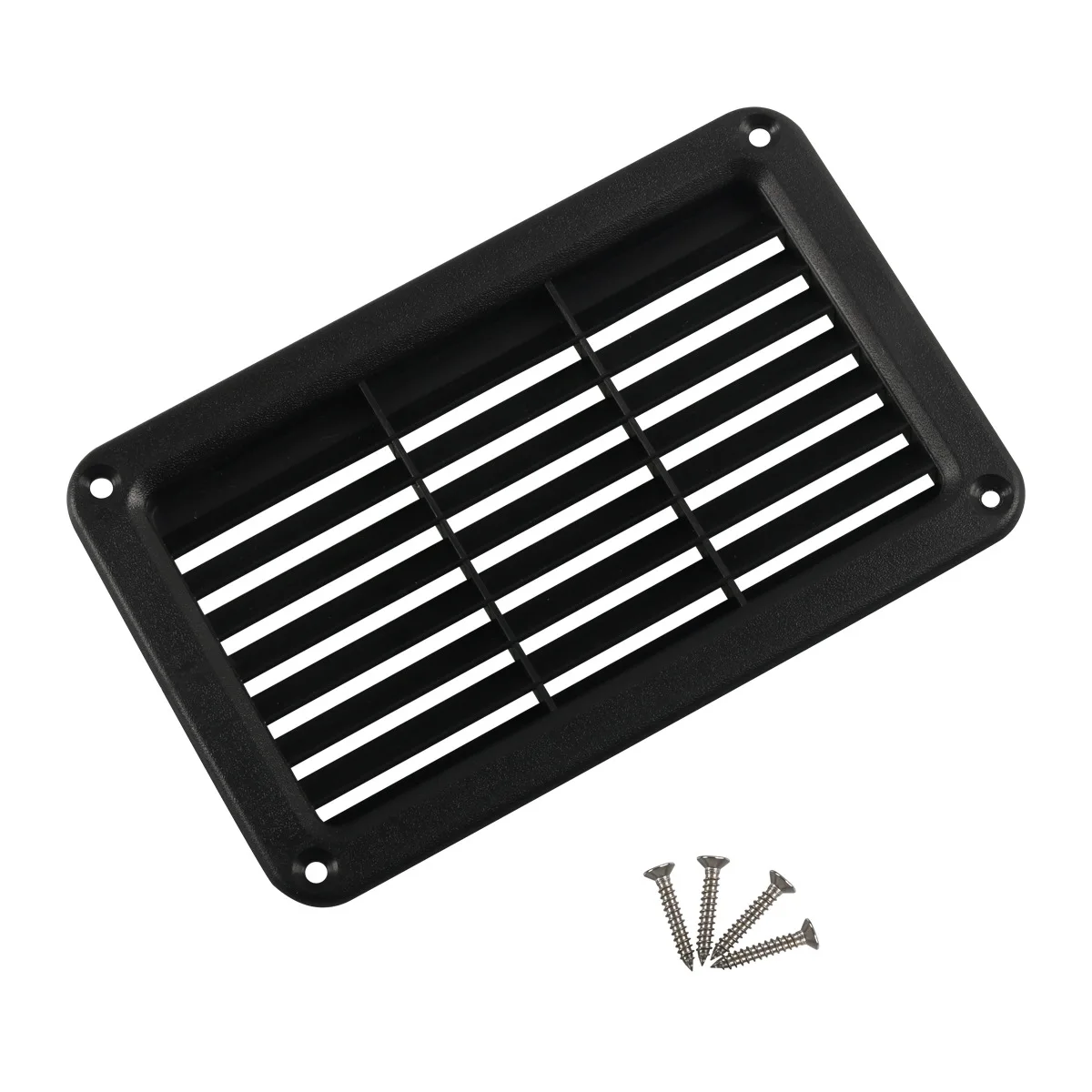 Rectangular Louvered Air Outlet Grill Cover Ventilation Grille Trim Bezel For RV Bus car ac vent grille panel interior center console dashboad air outlet cover fit for bmw 5 series lhd f10 f11 520 525 528 530 535