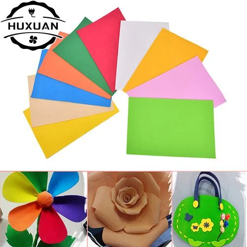 10Pcs/Lot 16K 2mm EVA Foam Paper Sponge Paper Handmade Colored Paper  Kindergarten Craft Materials for Children - Realistic Reborn Dolls for Sale