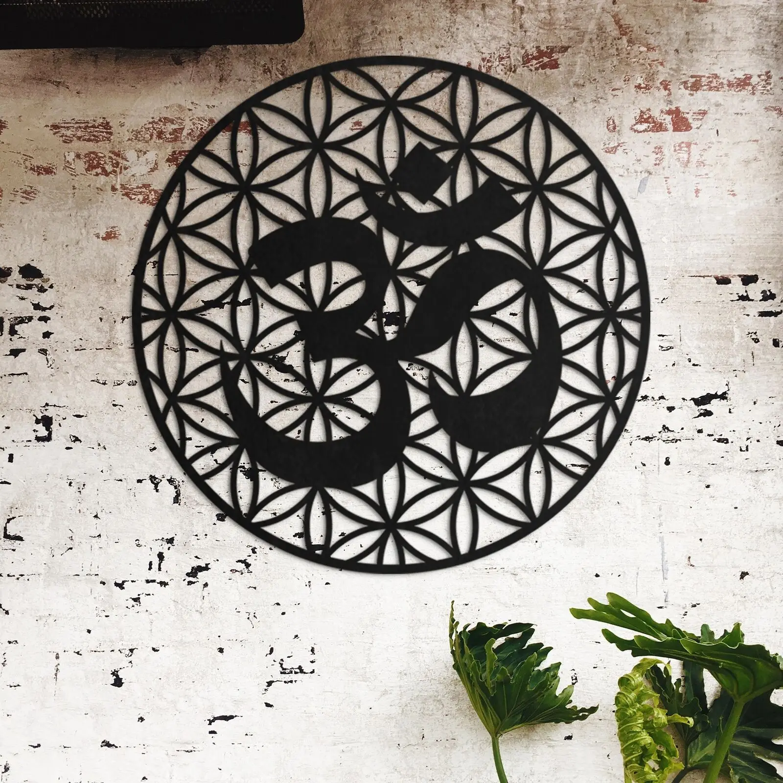

Flower of life metal wall art, zen garden wall art, yoga wall decor Living Room/Home Decoration