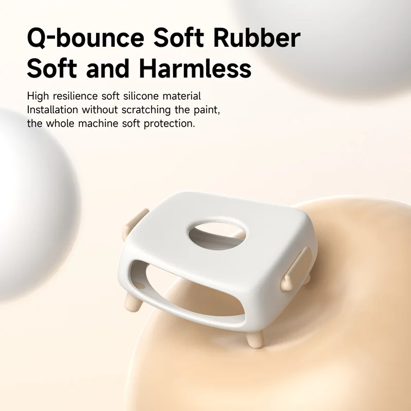 Hagibis Silicone Protective Cover Case for Mac Mini M4/M4 Pro 2024 Soft Shockproof Anti-Scratch Dock Dustproof Desk Stand Cute