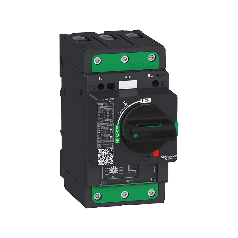 

GV4P115B GV4-P115B Motor circuit breaker, TeSys GV4, 3P, 115A, Icu 25kA, thermal magnetic, Everlink terminals