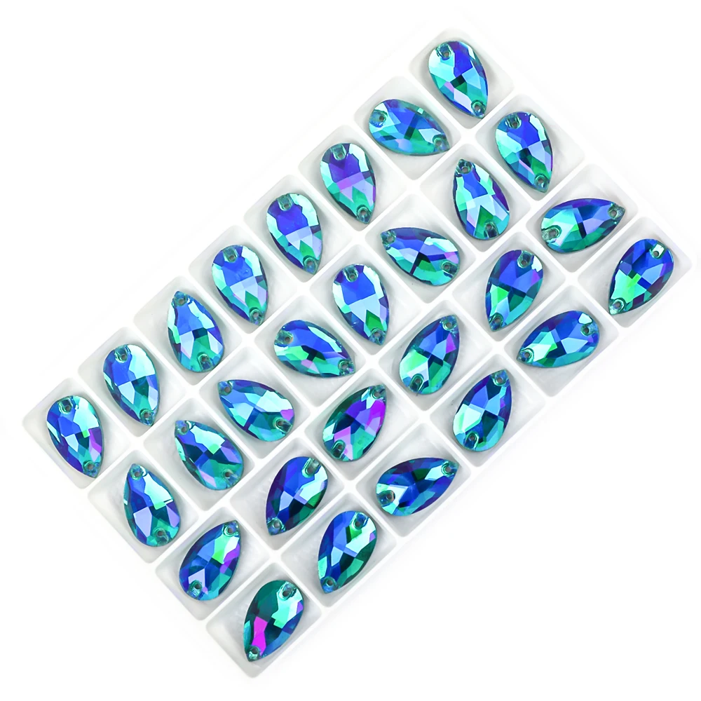 VC Perfect Boutique Drop Hochwertige Nähkristalle Flachbodige Strass-Glassteine zum Aufnähen auf Kleidung Schmucksteine – Detail 8