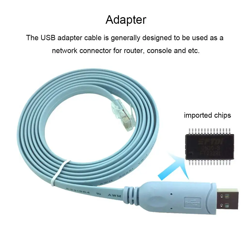 1.8M USB To RJ45 For Cisco USB Console Cable Debug Line For Cisco H3C