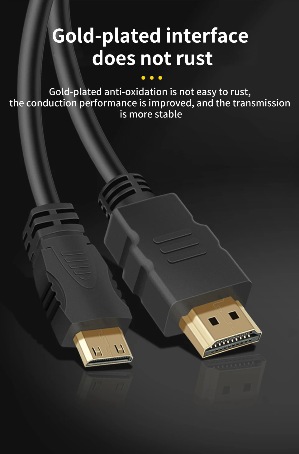 Cavo Prolunga HDMI Maschio A Mini HDMI Femmina 0,15m – 4K 1080P, Innov8