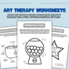 130+ Art Therapy Worksheets For Mental Health School Therapy Social Work Therapeutic Worksheet Digital PDF Therapy Workbook 3