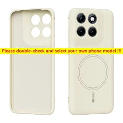 Magnetic Skin Friendly Silicone Soft Phone Case Cover for Motorola Moto G Play (2026) (Beige)