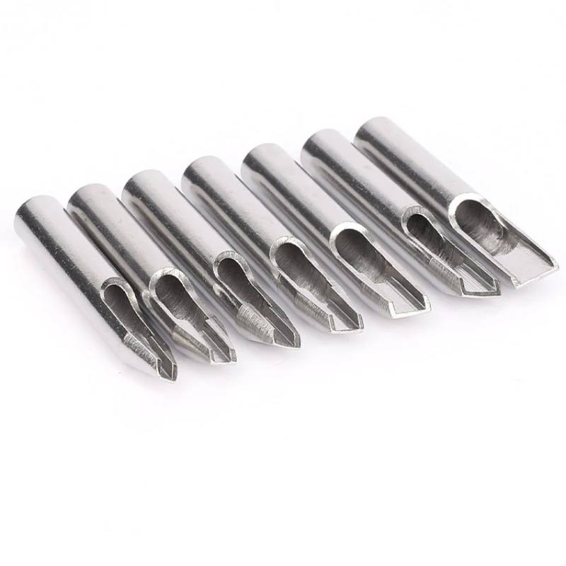 Tattoo Microblading Needles Tattoo Tips 22pcs Full Set 304 Stainless Steel Set Body Art Tattoo Shader Liner Nozzle Tip for Needles Supply Accessories