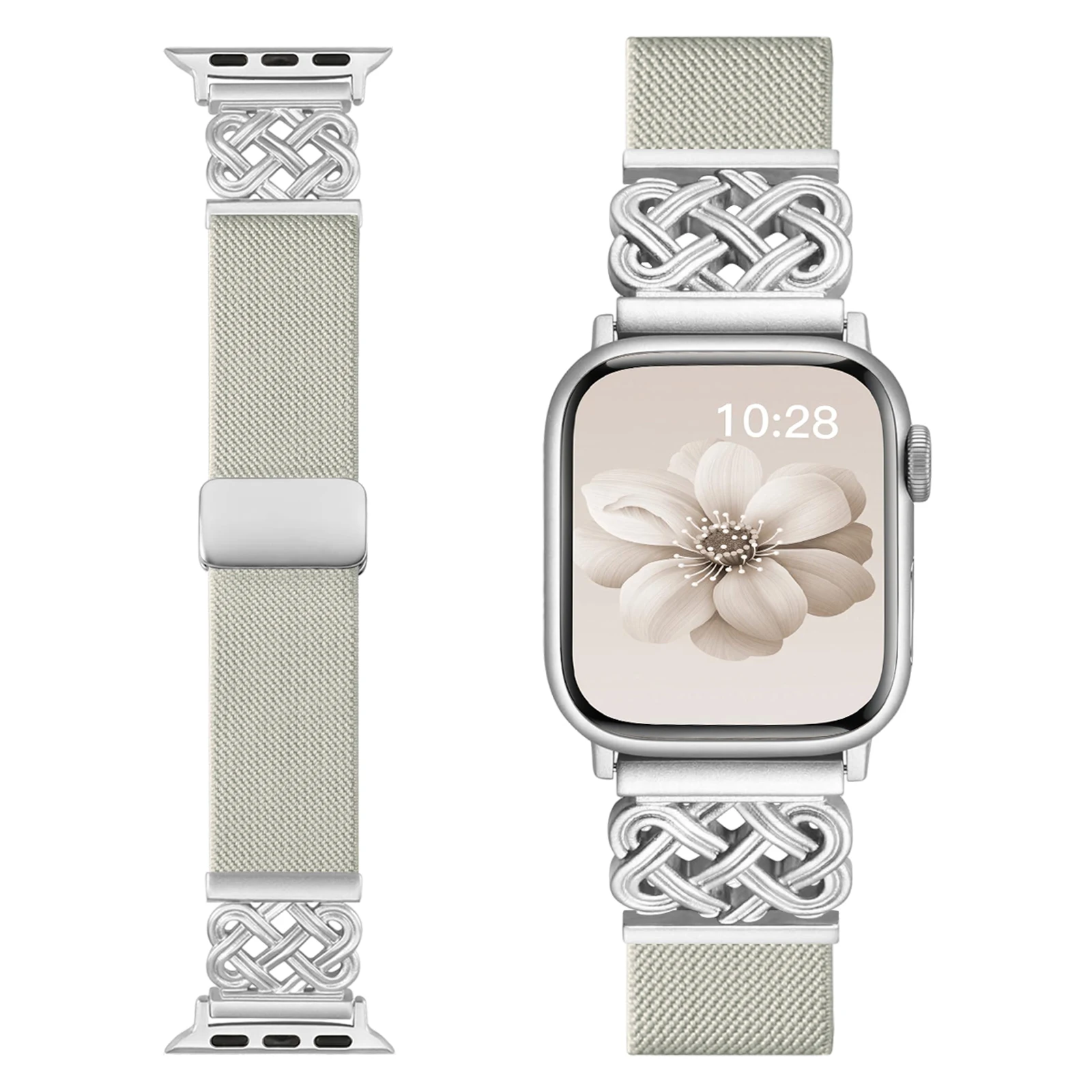 Breathable Woven Nylon Band - Retro Elegance and Modern Comfort Blend