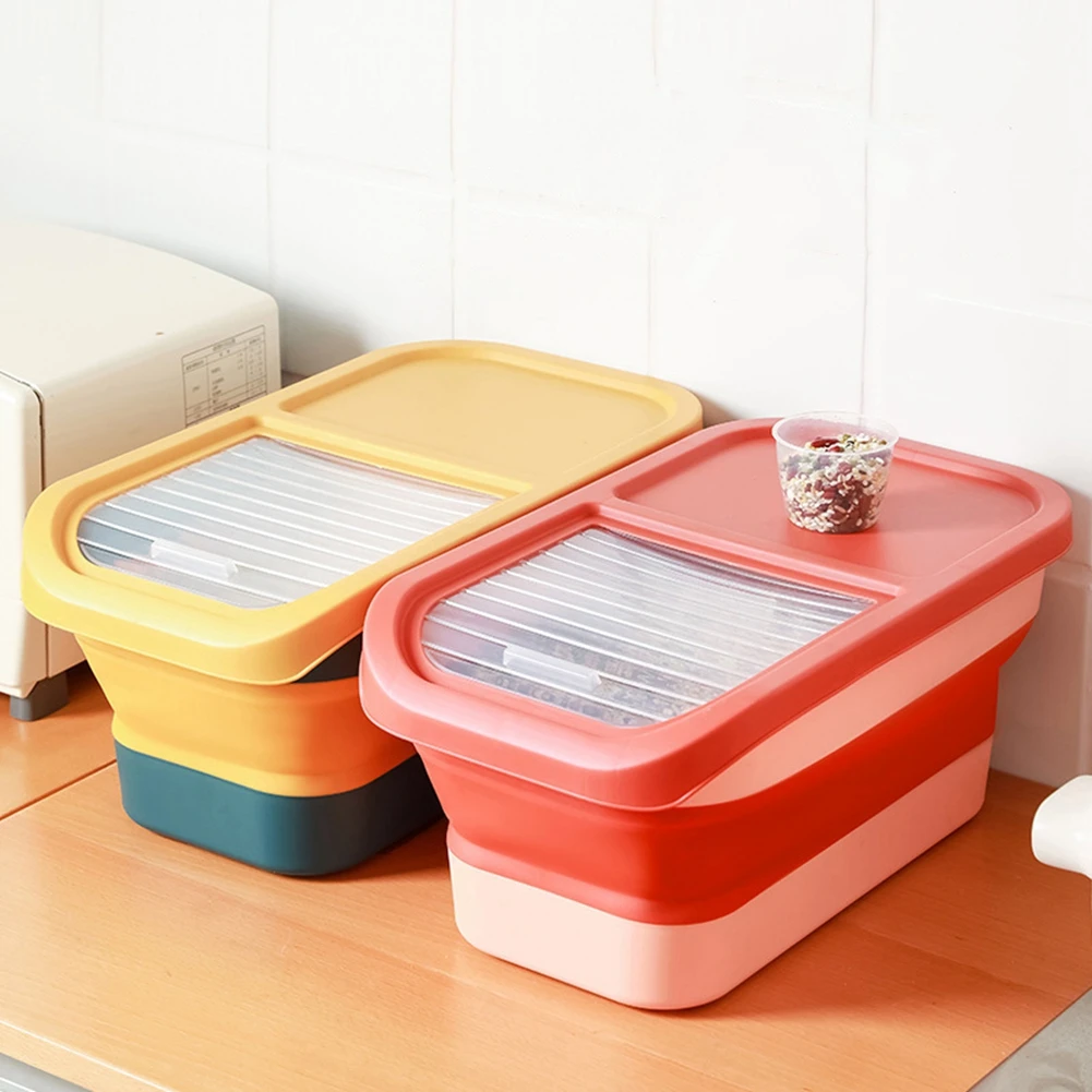 Large Foldable Pet Food Storage Container