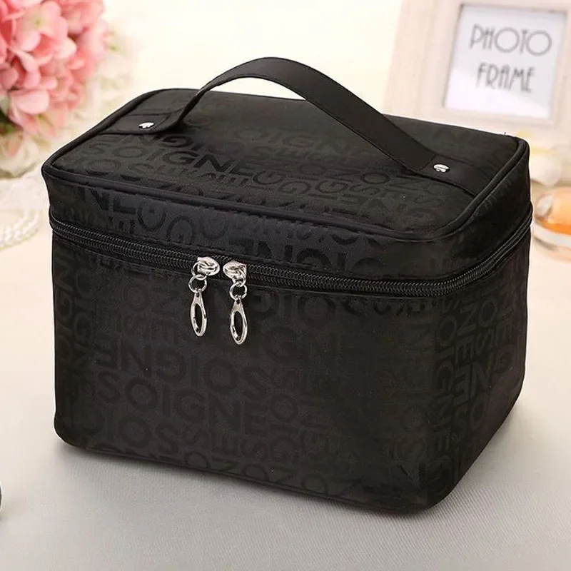 Women's makeup bag large capacity cosmetics storage bag foldable toilet wash bag travel essentials handheld cosmetic bag 4