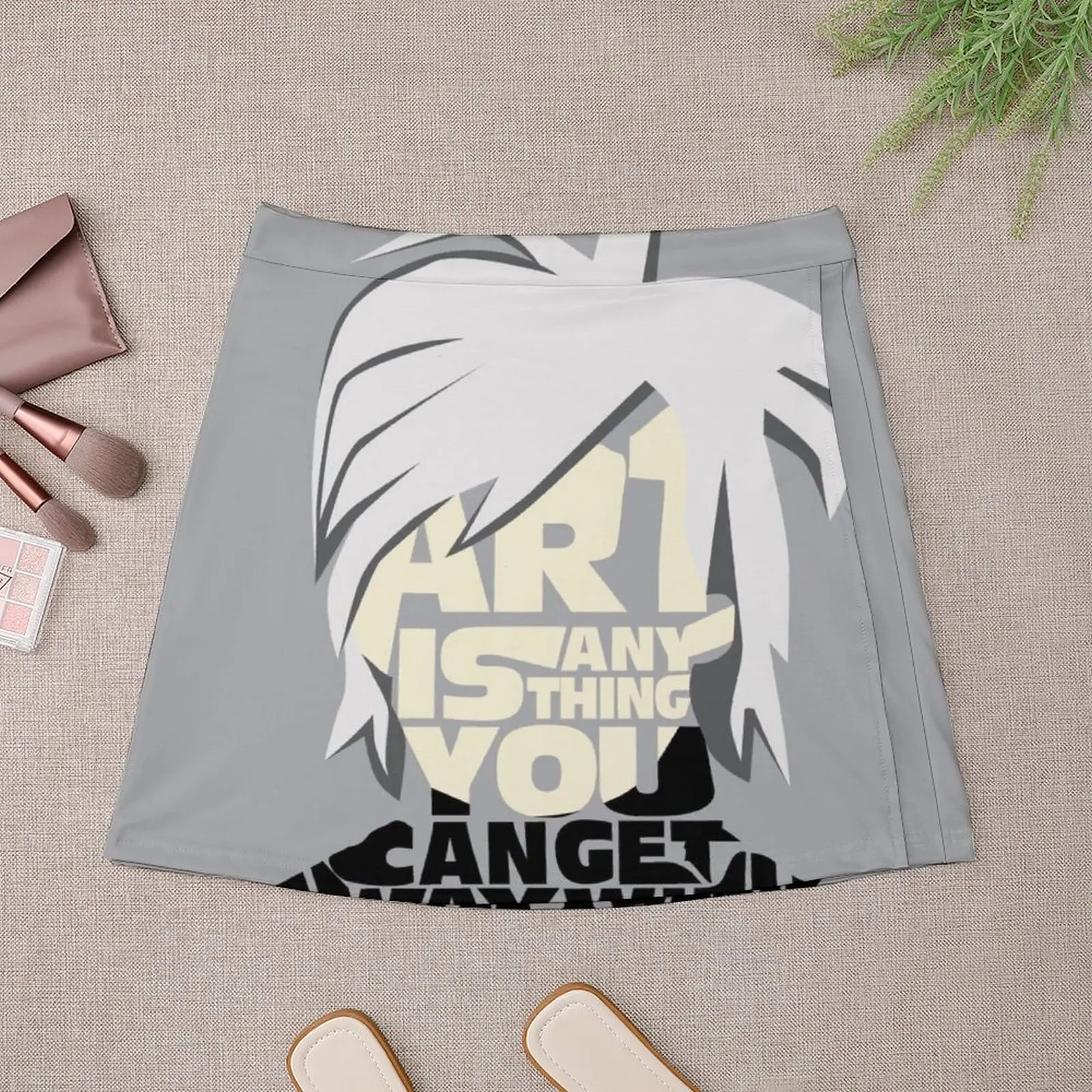 Andy Warhol - Art is anything you can get away with - quote Mini Skirt women's skirts trend 2023 Summer skirt