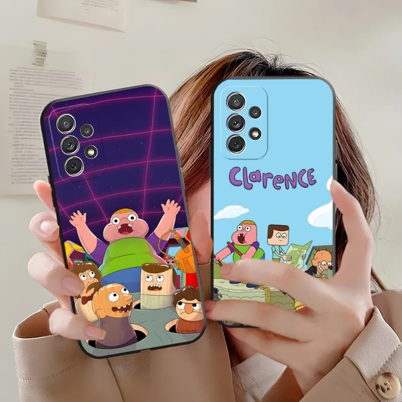 C-Clarences Cartoon Cute Phone Case Per Samsung Galaxy A31 A33 A21 A13 A22 A32 A50 A34 A54 A14 Cover Posteriore