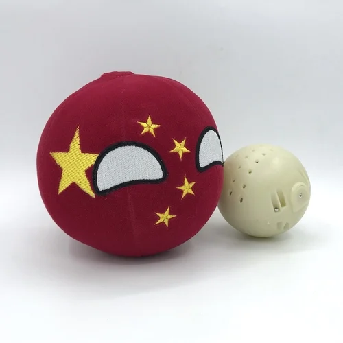 CHNBall ChinaBall Plush Doll China Country Balls Polandball CHN CountryBall Song Singing Music Bouncing Ball Toy for Gift