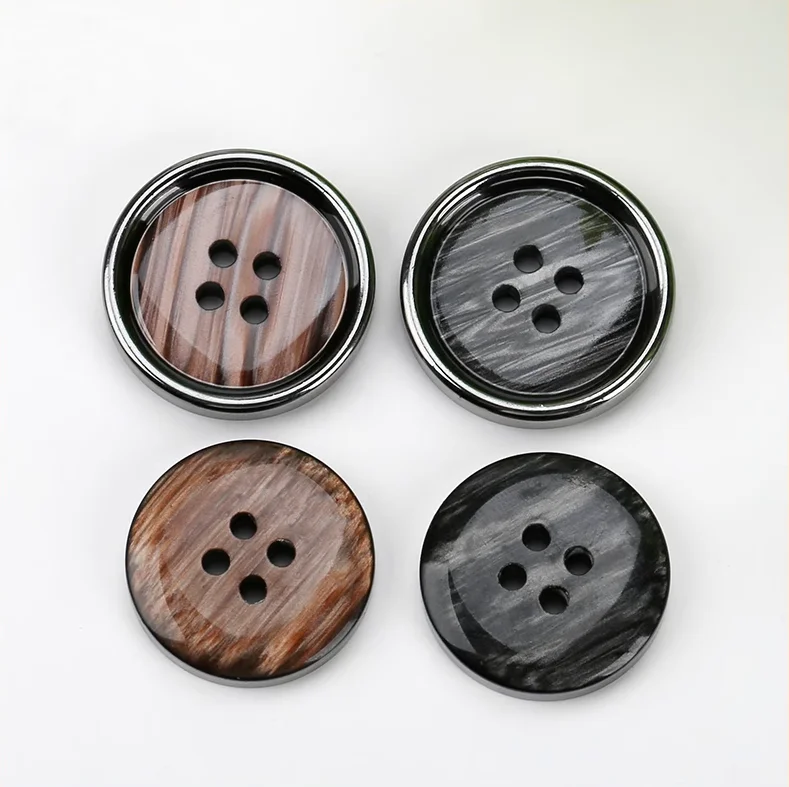 20Pcs 15-25mm High end resin black brown pearl buttons men/women's woolen coats windbreakers suit sewing decorative buttons B119 3
