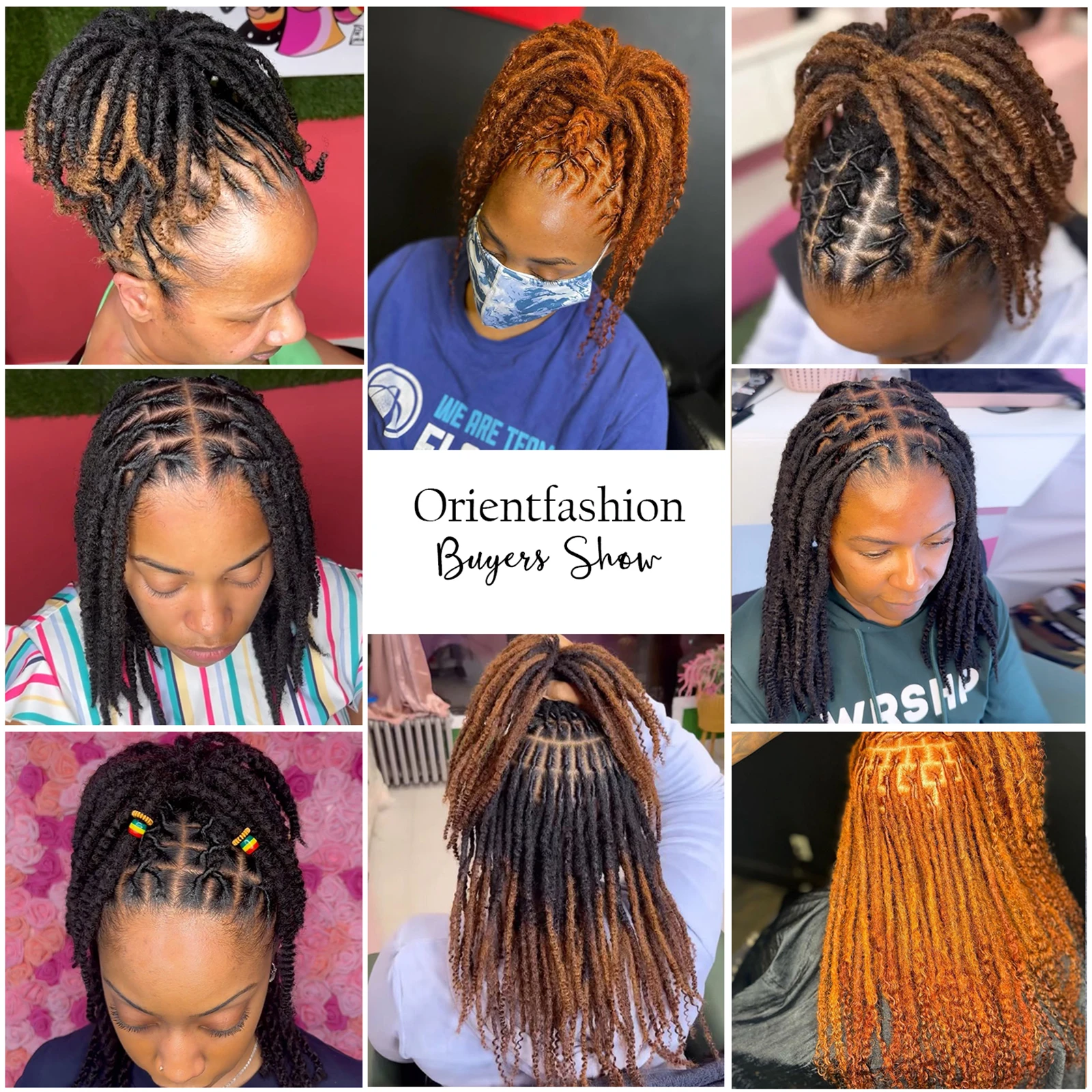 AHVAST 0.4cm 0.6cm 0.8cm Width 20 Strands 100% Loc Extension Human Hair, Full Handmade Permanent Human Tetured Loc Extensions