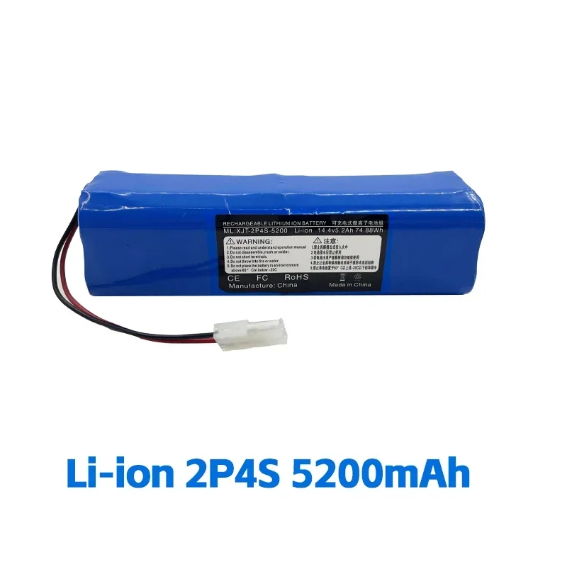 Rechargeable Battery for ROEMO SYB2 Robot Vacuum Cleaner 12800mAh.4s2p.14.4v