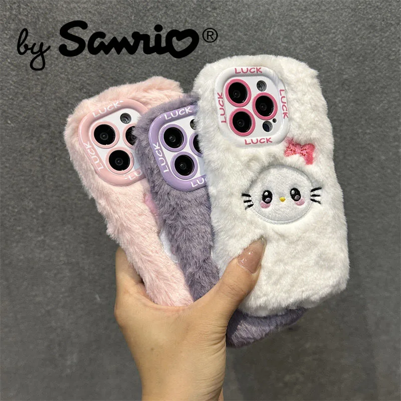 

2023 Sanrio Waves Y2K Hello Kitty Phone Kuromi Plush IPhone 15 IPhone 14 Pro Max Case Iphone 13 Case Anime Kawaii Cartoon Items