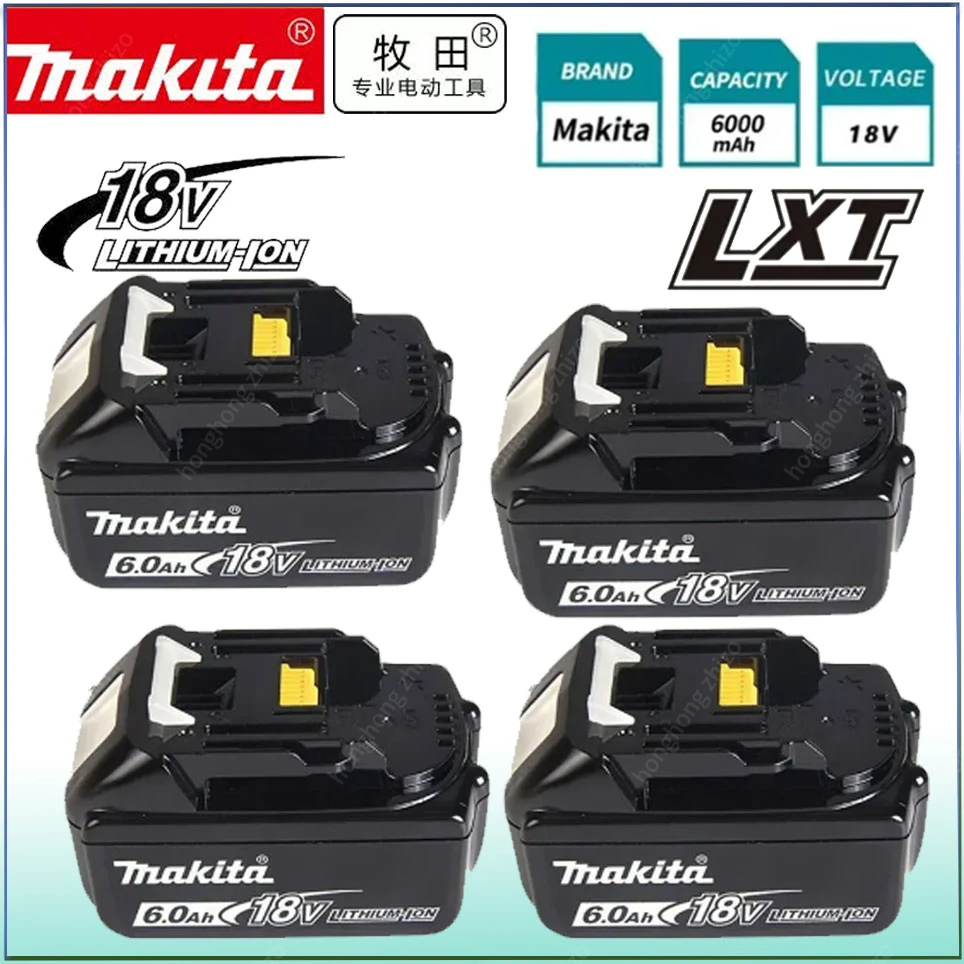 

LED Charger Rechargeable Battery 18 V 6000mAh Lithium ion for Makita 18v Battery 6.0Ah BL1840 BL1850 BL1830 BL1860 LXT400