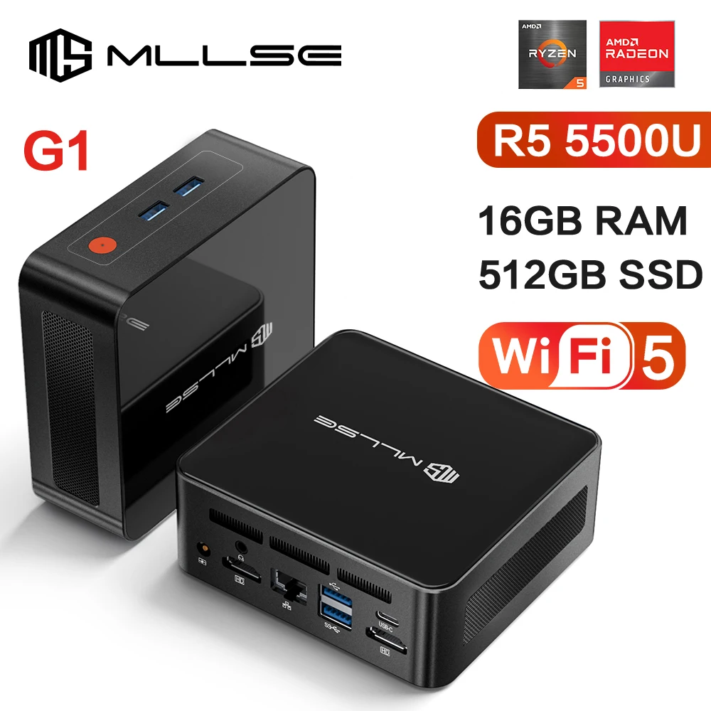 ミニPCデスクトップ,Windows 11 Pro,amd r5,5500u,ddr4,16gb ram