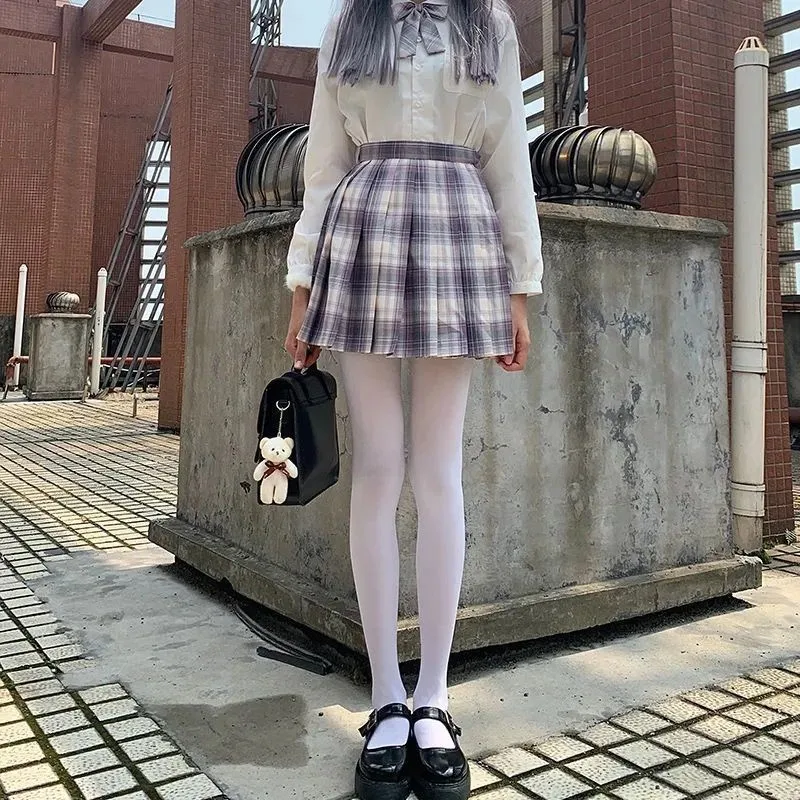Solid Color Pantyhose Autumn/ Winter Pantyhose Thick Warm Comfortable White Stockings Lolita Pantyhose for Women Black