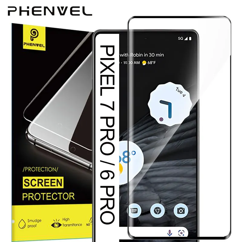 3D Protective Glass For Google Pixel 7 Pro Full Glue Screen Protector