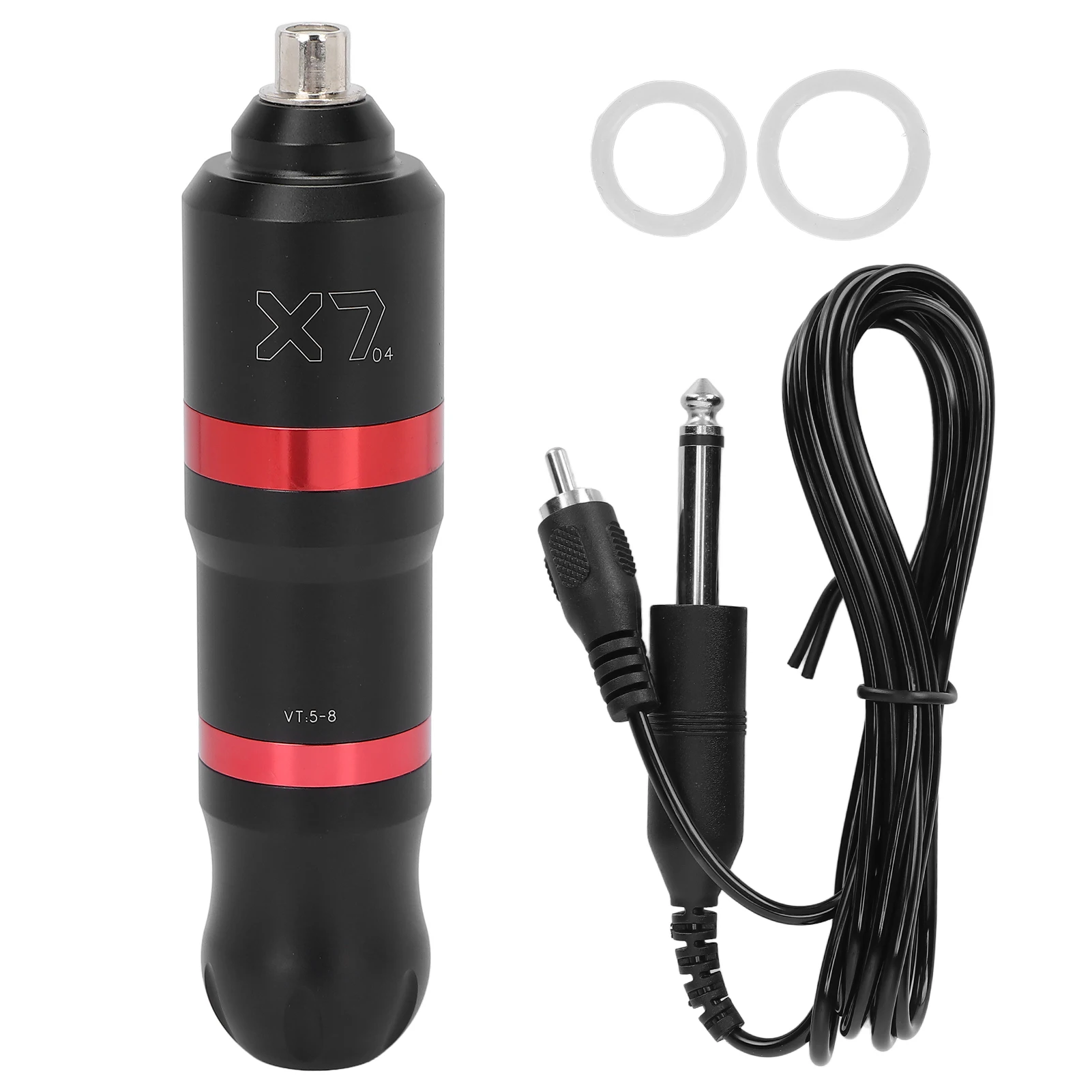 

Motor Tattoo Pen Aluminum Alloy Ergonomic Portable Liner Shader Tattoo Machine Interface (Black Red)