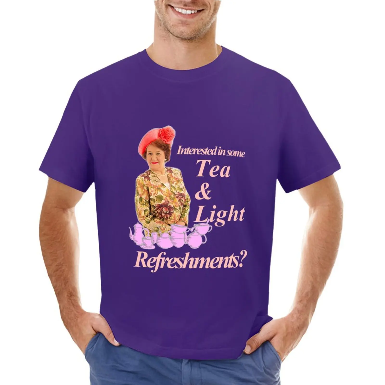 

Hyacinth Bucket футболка размера плюс топы, черные футболки для мужчин pack