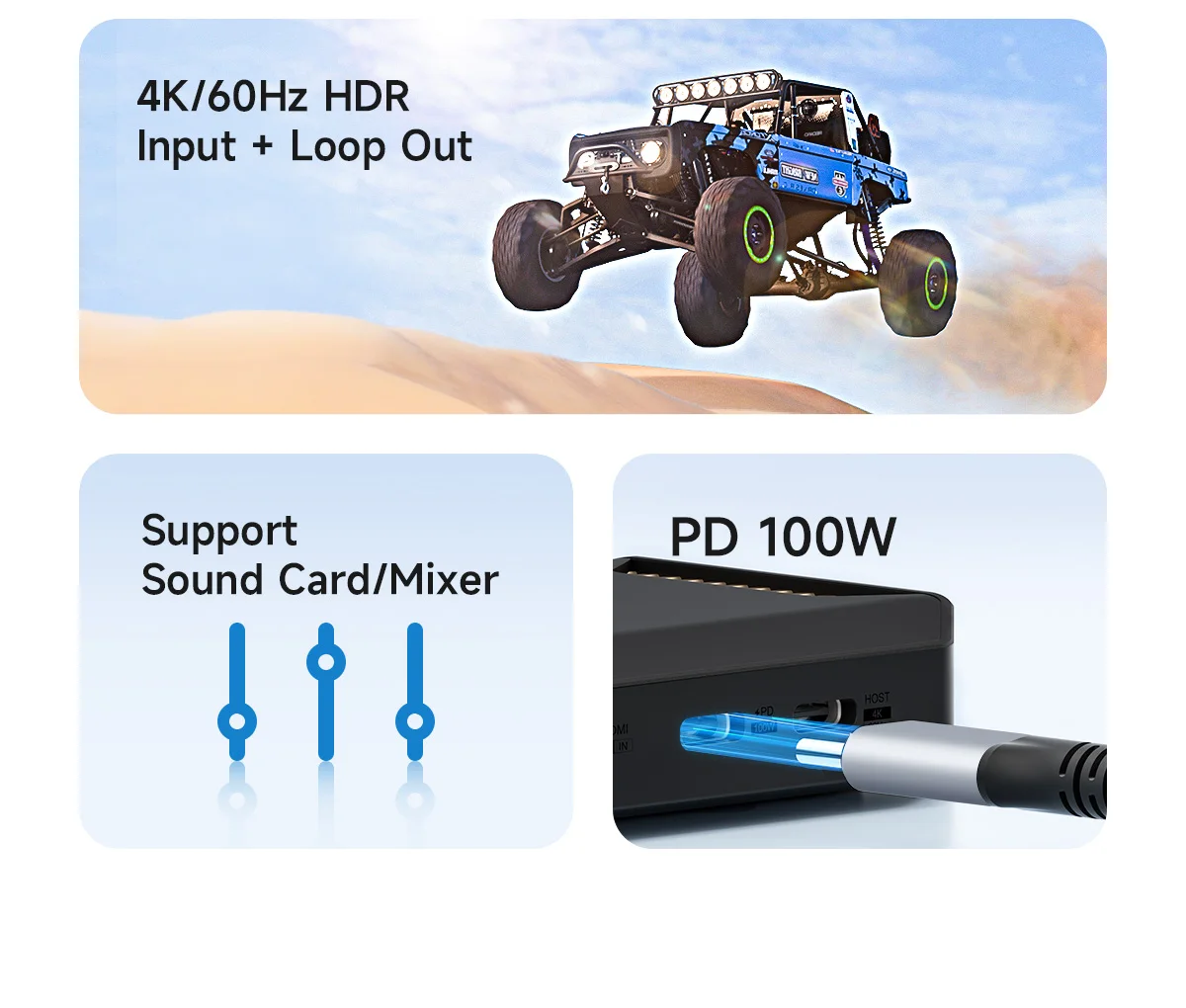 Hagibis Professional Video Capture Card 4K60 HDR