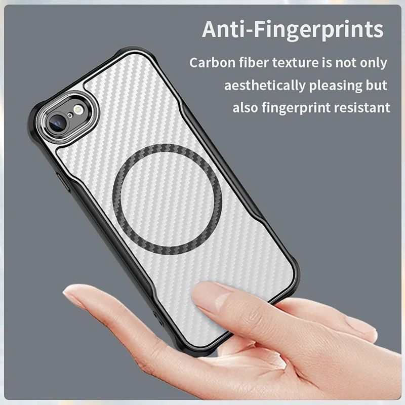 Sleek Carbon Fiber Pattern Magnetic Protective Phone Case