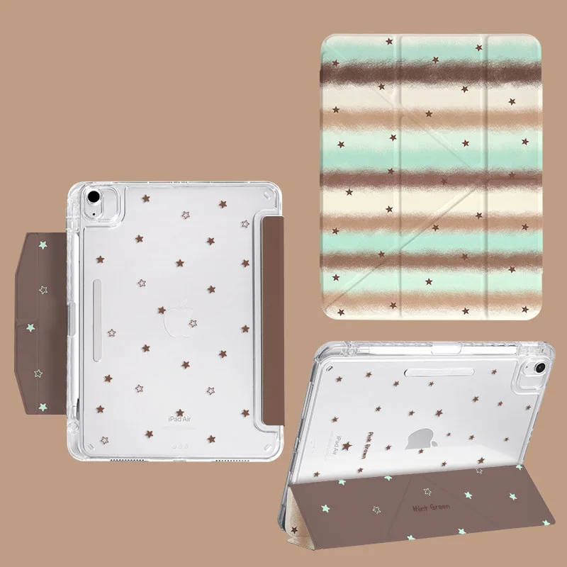 Premium Foldable iPad Case with Magnetic Buckle and Inner Pocket