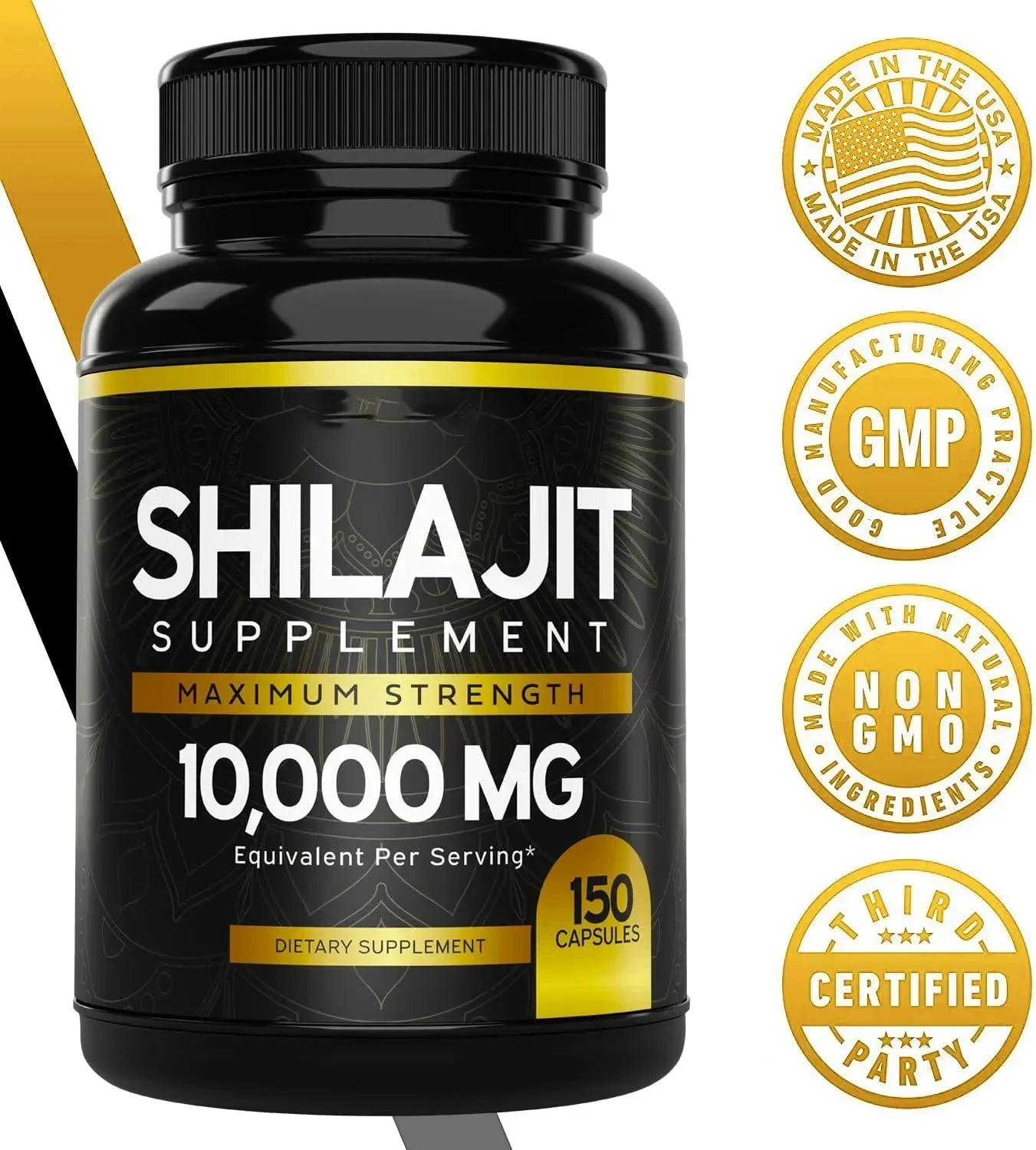 Shilajit Resin Supplements imalayan Pure Shilajit 150 capsules Helps With Fulvic Acid & 85+ Trace Minerals Complex For Energy Promoting Hormone Balance