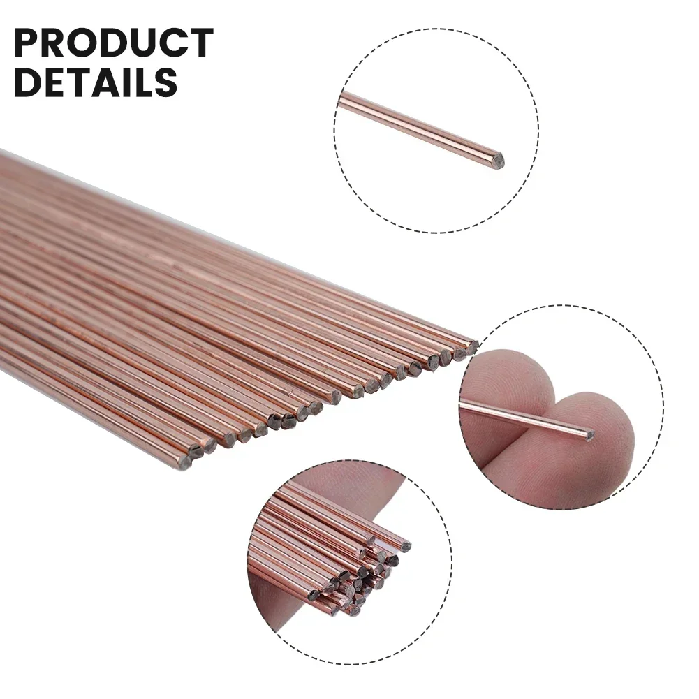 20PCS Welding Wire Phosphor Bronze Silver Electrode Wire Welding Rod Copper Pipe Special Brazing Solder
