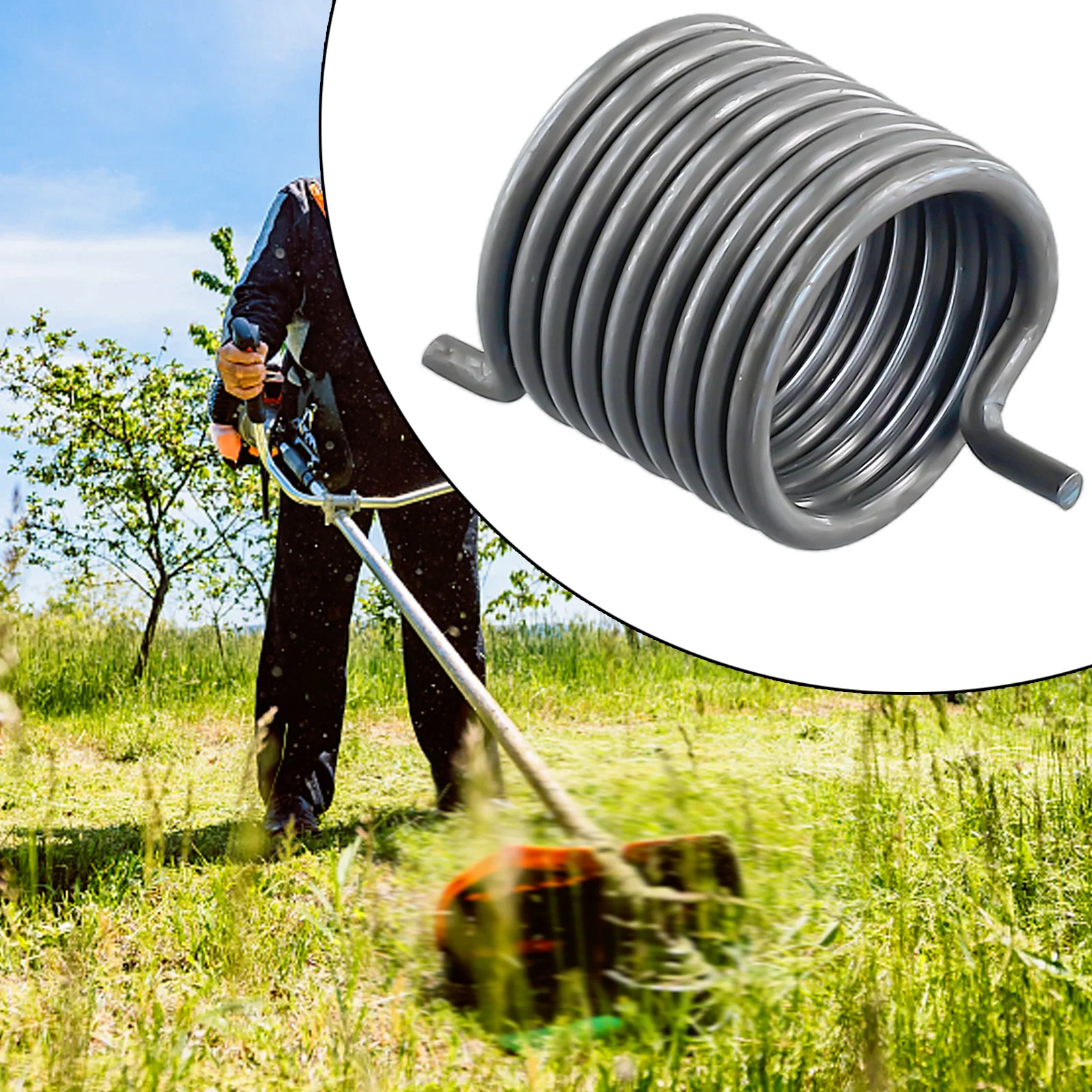 

Chainsaw Recoil Pulley Starter Spring For Husqvarna 340 345 350 Chainsaw Starter Recoil Spring Solid And Durable Springs