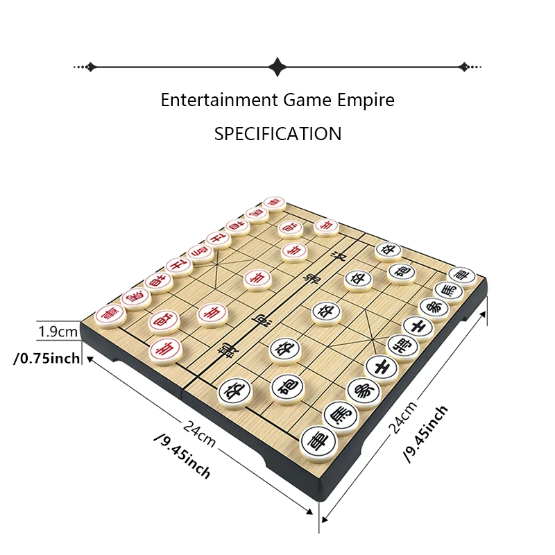 board game magnetic chess set foldable chess board table games chess pieces and board funny folding plastic china chess 24*24cm