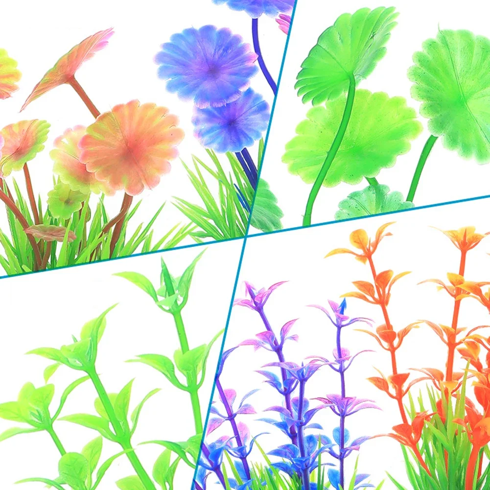 1Pc Colorful Dense Artificial Aquatic Plants for Aquarium Decoration Fish Tank Decoration Accessories Water Weeds Ornament