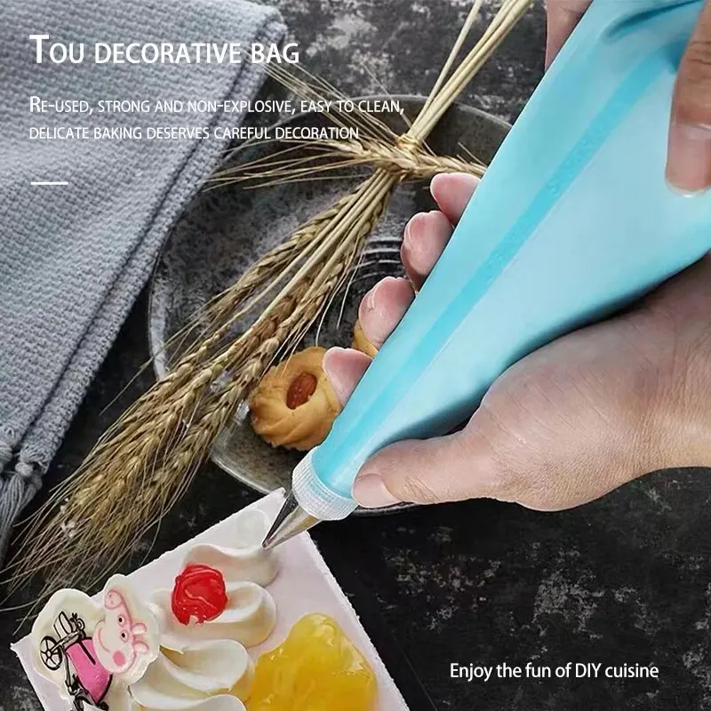 Cake Decorating Tip Set Stainless Steel Cream Nozzle Pastry Tools for Baking