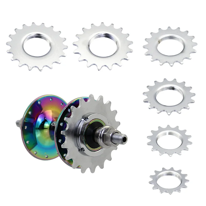 POLSO 13T/14T/15T/16T/17T/18T Fixed Gear Bicycle Wheel Cogs Sprocket & Lockring Bike Freewheel Cogs Hub Locking bicycle sprocket gear bicycle parts bike sprocket bike freewheel