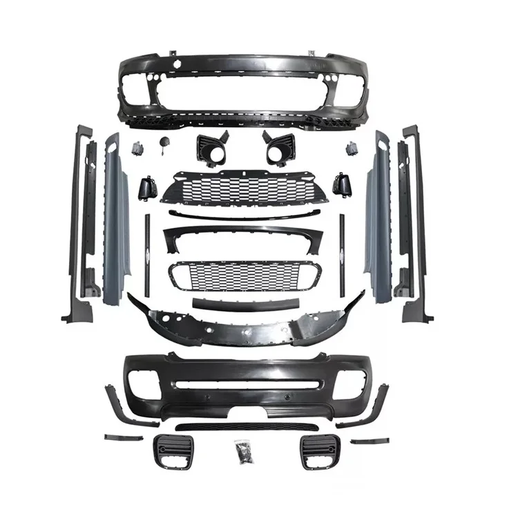 Ricambi Auto Di Alta Qualità Jcw Style Auto Facelift Labbro Anteriore Diffusore Posteriore Gonna Laterale Vents Spoiler Body Kit Per Bmw Mini R56