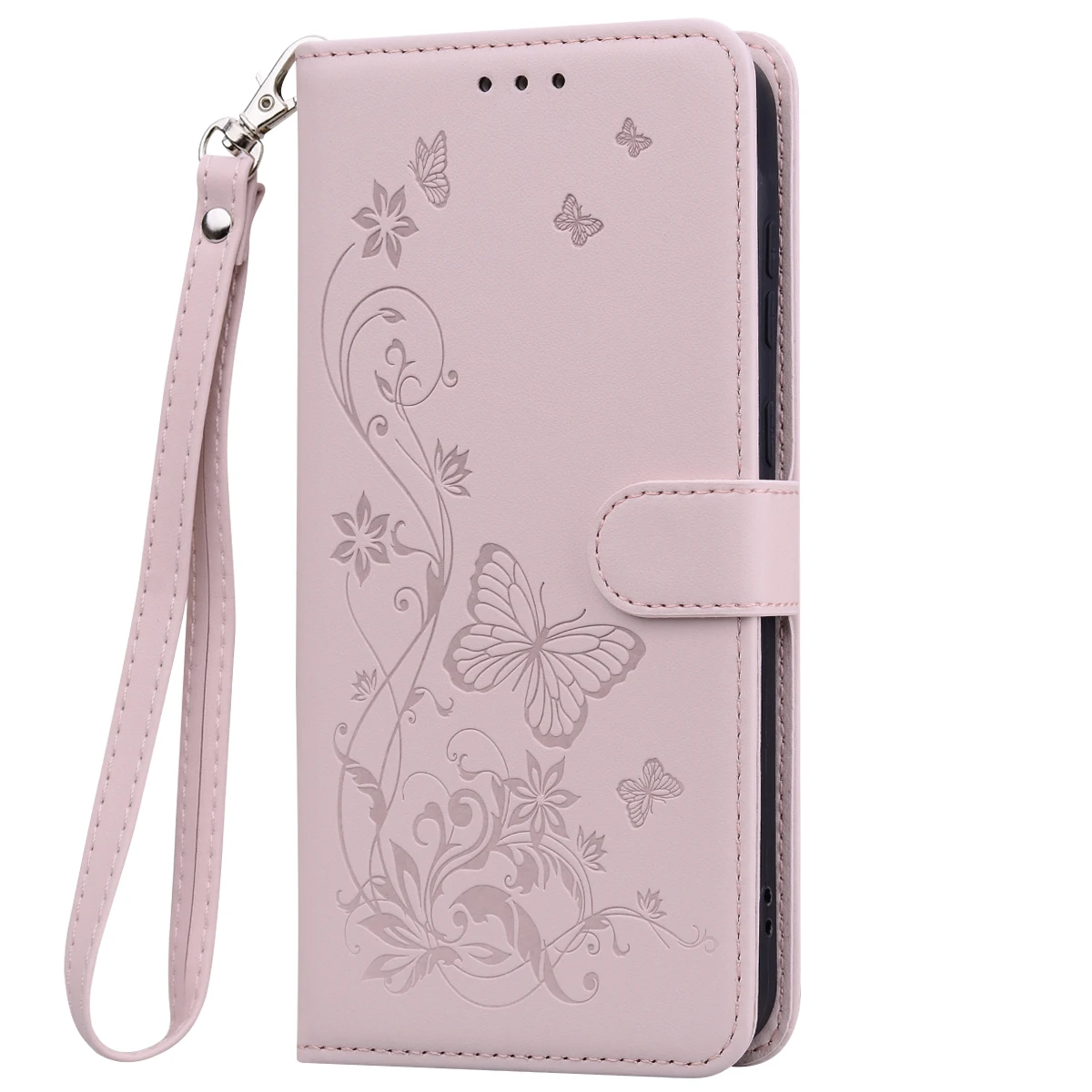 Leather Flip Phone Case - Elegant Book Cover Style