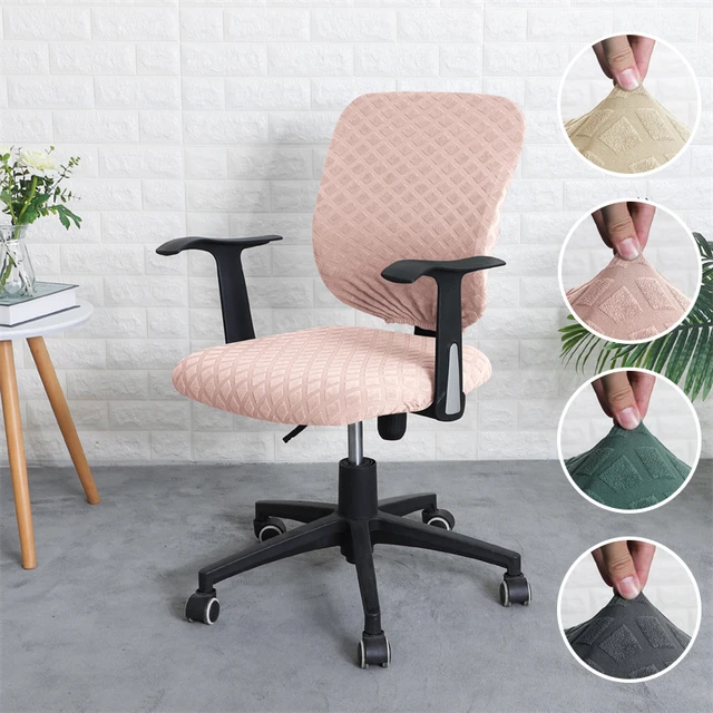 Elastische geteilte Bürostuhl bezug Jacquard Computers tühle Schon bezug  Spandex Sessel Schutz Sitzbezüge für Arbeits zimmer Hotel - AliExpress