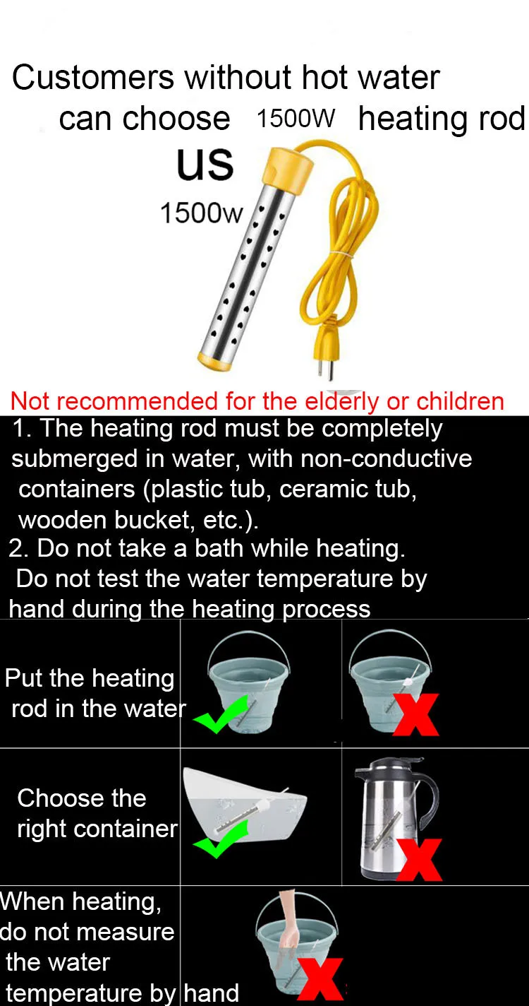 Electric Shower Pump Portable Car Washer 12V