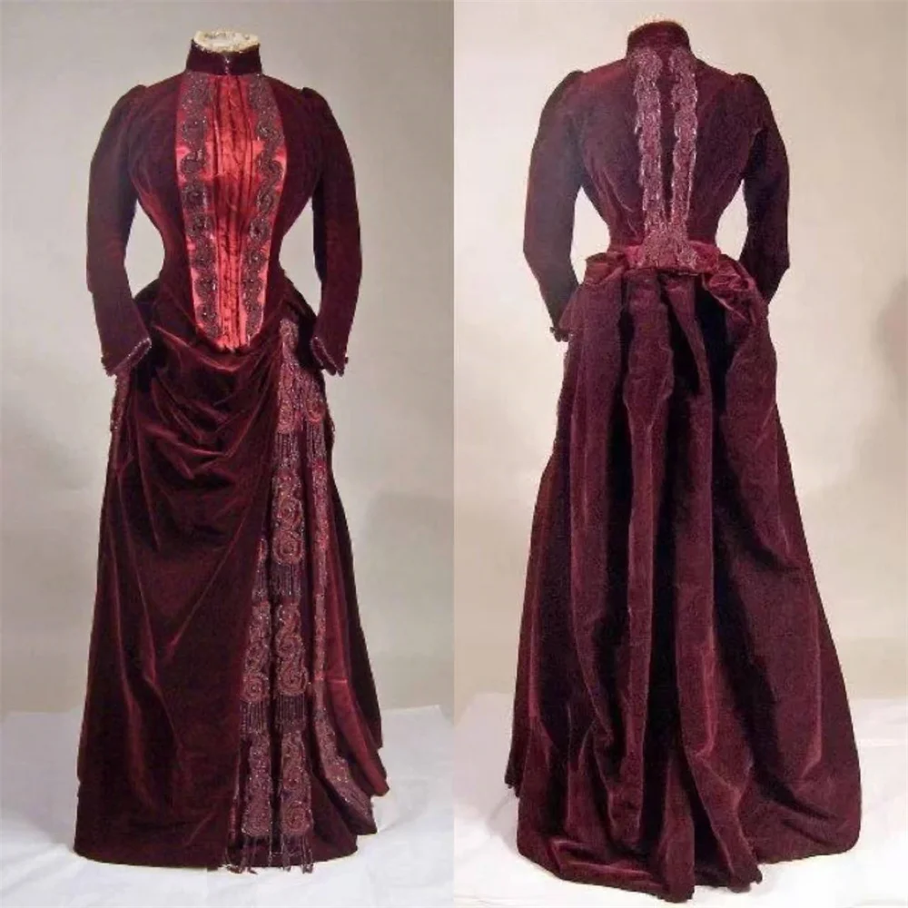 Vestido Victoriano De 2 Piezas Para Mujer - Blusa Renacentista Con Volantes Y Falda Larga Para Fiestas Temáticas