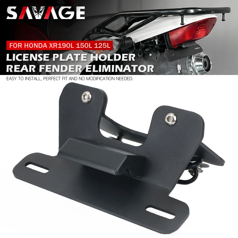 Porta Targa Per Honda Xr190L Xr150L Xr125L Xr 190L 150L 125L Parafango Moto Eliminatore Led Light Tail Tidy Bracket
