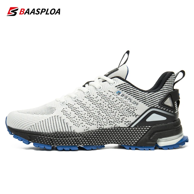 Baasploa Men Running Shoes Lightweight Sport Shoes for Men Mesh Breathable Casual Sneakers Non-Slip Outdoor 2023 New Arrival 3