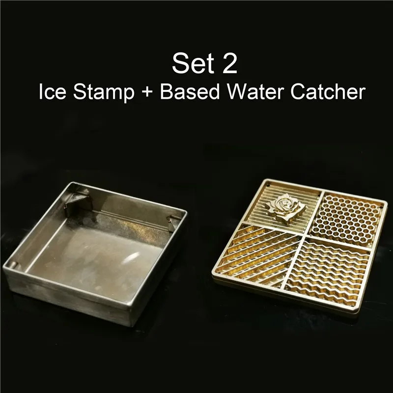 Ice Cube Stamping Plate Brass Icecube Stamp Plate Pineapple Wave Pattern  Honeycomb Check Pattern Bar Tool Bartender Accessories - AliExpress