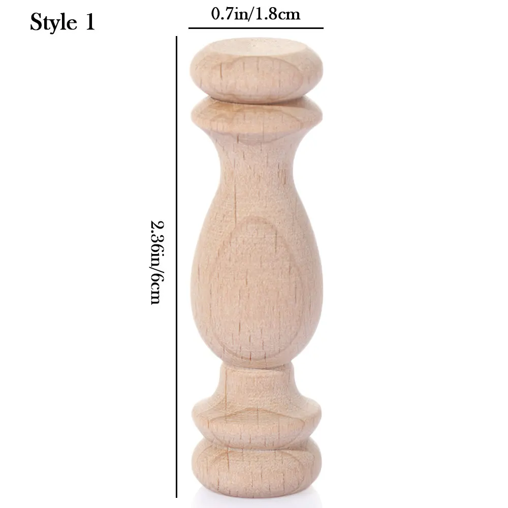 European Carved Solid Wood Furniture Legs - Vintage Home Decor Accessories